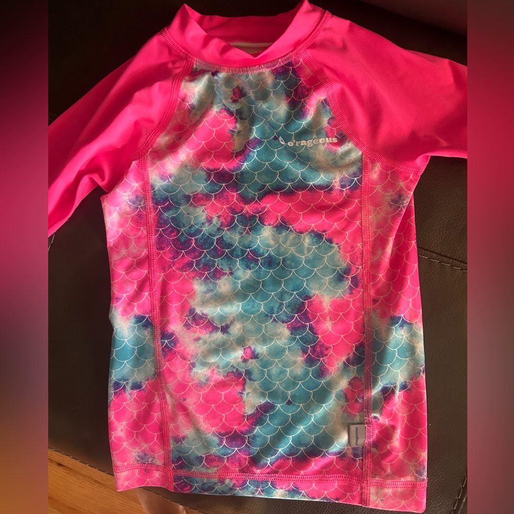 Orageous swim shirt/rash guard size xs girls